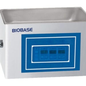 Biobase UC-S ultrasonic cleaner 80 kHz precision model with digital control panel front view