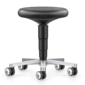 Bimos Cleanroom Stool 9463R with castors and ESD upholstery