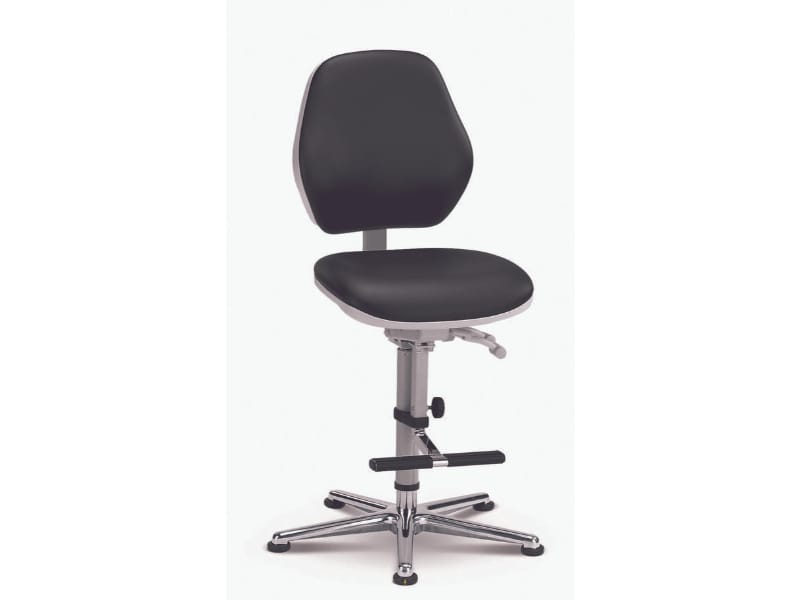 Bimos Cleanroom Basic 9141 stoel met glijders en voetbediening