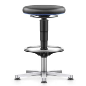 Bimos high lab stool with footring and glides for elevated laboratory work