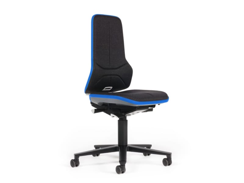Bimos Laboratoriumstoel Neon 2 met wielen en ergonomische instelmogelijkheden voor laboratoriumgebruik
