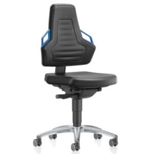 Bimos Nexxit 2 laboratory chair with castors and ergonomic synchronous mechanism