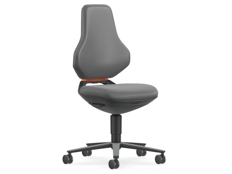Bimos Laboratoriumstoel Texon 2 met wielen en ergonomische rugleuning voor laboratoriumgebruik