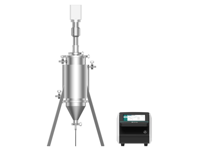 High throughput industrial continuous flow ultrasonicator. Model Scientz 3000W