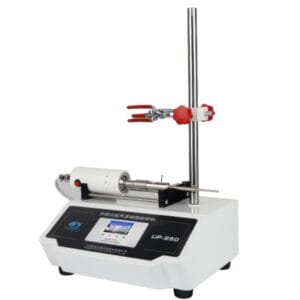 Scientz UP 250 side view. Portable sonicator that can be equiped with battery