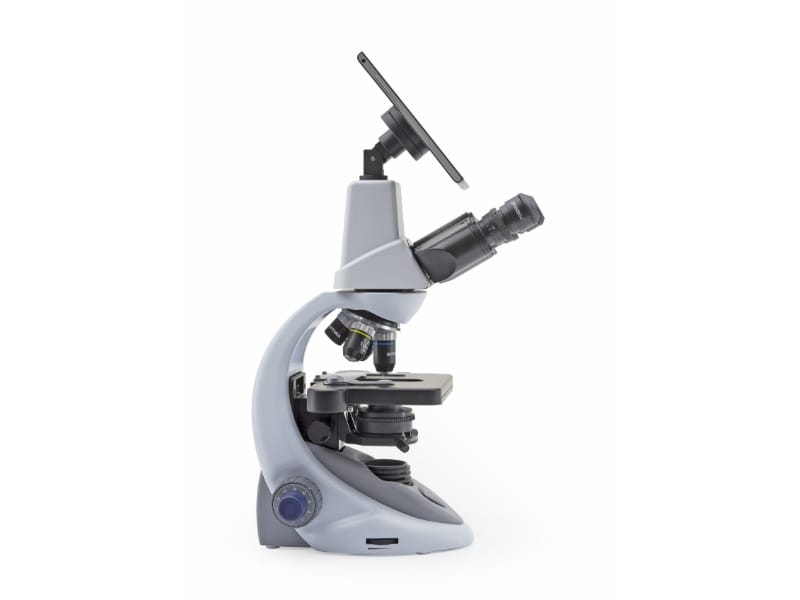 Optika B-290TB microscope binoculaire fond clair numerique, vue laterale