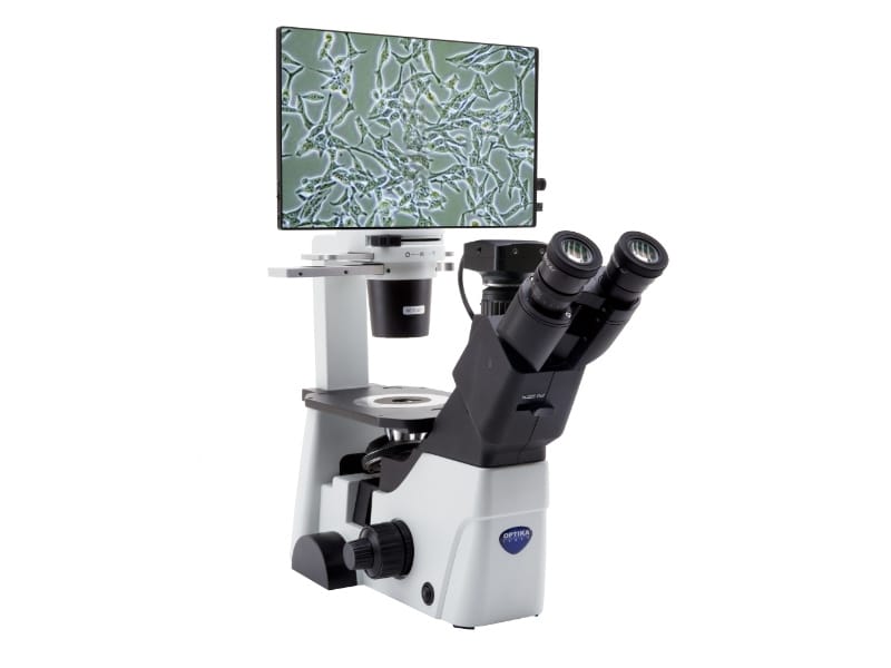 Optika IM-300D microscope inverse numerique fond clair et contraste de phase