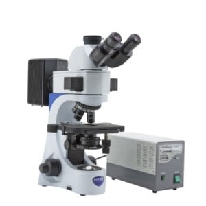 Optika B-383FL trinocular HBO fluorescence microscope