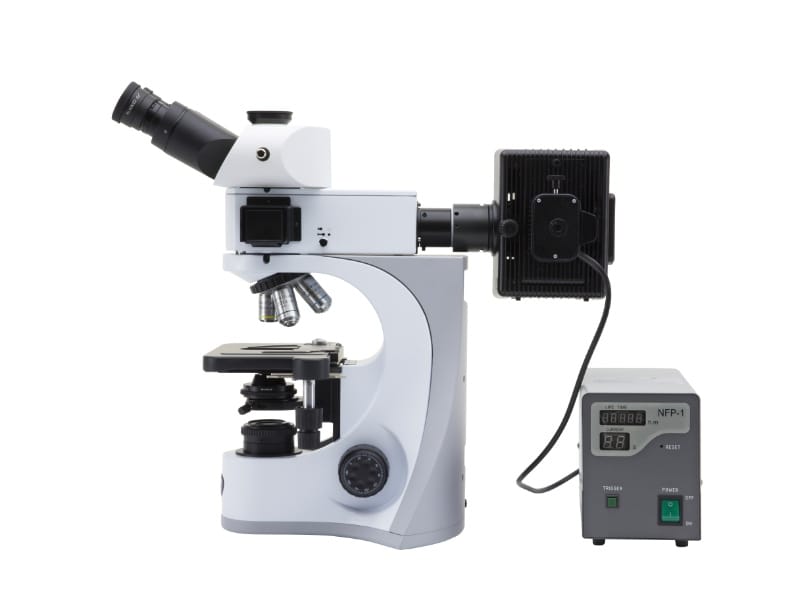 Optika B-510FL microscope trinoculaire fluorescence HBO, 400x, IOS PLAN F, jeu de filtres B&G – Image 2