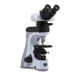 Optika B-510POL-I Trinocular polarized light microscope, 500x, IOS LWD PLAN POL, Incident and Transmitted light