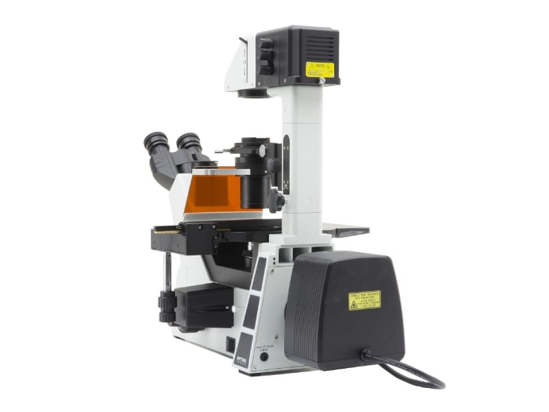 Optika IM-5FLD microscope inverse a fluorescence LED/contraste de phase, IOS, sans objectifs, UV, jeu de filtres B&G – Image 3