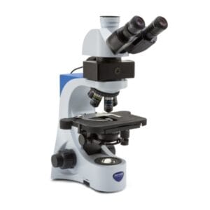 Optika B-383LD Trinocular LED fluorescence microscope, 1000x, IOS PLAN, B filter set