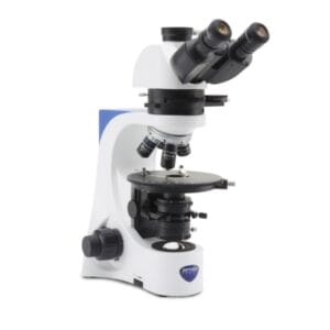 Optika B-383POL Trinocular polarized light microscope, 600x, IOS N-PLAN POL PLAN