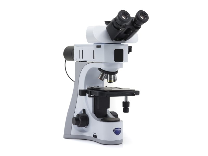 Optika B-510MET microscope trinoculaire metallurgique, lumiere incidente